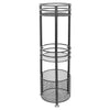 Metal Shower Caddy Corner Shelf Bathroom Rack Mesh 3 Baskets Storage Unit Stand