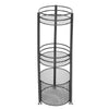 Metal Shower Caddy Corner Shelf Bathroom Rack Mesh 3 Baskets Storage Unit Stand