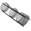 Metal Shower Caddy Corner Shelf Bathroom Rack Mesh 3 Baskets Storage Unit Stand