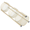 Metal Shower Caddy Corner Shelf Bathroom Rack Mesh 3 Baskets Storage Unit Stand