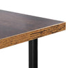 Industrial Side End Coffee Table Wood Metal Storage Basket Table Slim Furniture