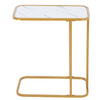 Marble Texture Coffee Tea Side End Table Laptop Holder C shape Sofa Bed Tray