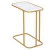 Marble Texture Coffee Tea Side End Table Laptop Holder C shape Sofa Bed Tray