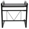2-Tier Carbon Steel Microwave Oven Rack Stand Kitchen Storage Corner Shelf UK