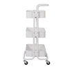 3 Tier Slim Kitchen Storage Trolley Cart Rack Tray Shelf Rolling Wheel W/ Handle