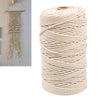 400m 3mm 100% Natural Beige Cotton Twisted Cord Craft Macrame Artisan DIY String