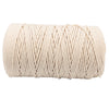 400m 3mm 100% Natural Beige Cotton Twisted Cord Craft Macrame Artisan DIY String