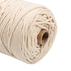 400m 3mm 100% Natural Beige Cotton Twisted Cord Craft Macrame Artisan DIY String