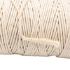 400m 3mm 100% Natural Beige Cotton Twisted Cord Craft Macrame Artisan DIY String