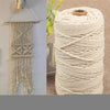 400m 3mm 100% Natural Beige Cotton Twisted Cord Craft Macrame Artisan DIY String