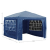 3x4m Sides Gazebo Marquee Tent Garden Party Waterproof Canopy Shelter Windbar
