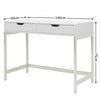 Industrial Computer Desk Dressing Table with 2 Drawers Workstation Home Office