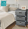 Fabric Chest of Drawers Cabinet Bedside Table Organiser Storage Unit 3/4 Drawer