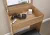 COMPACT DRESSING TABLE SET UNIT MAKEUP DRESSER DESK DRAWER & PADDED STOOL SEAT
