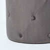 Luxury Footstool Upholstered Buttoned Velvet Pouffe 40 cm Tall