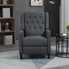 Button Tufted Recliner Chair, Microfibre Cloth Reclining Armchair