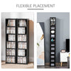 2 PCs 204 CDs Shelves Media Tower Rack Cube Bookcase Unit Storage Organizer Home