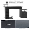 Wood Computer Desk Laptop Workstation PC Table Drawer Shelf Office Home Business