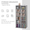 2 PCs 204 CDs Shelves Media Tower Rack Cube Bookcase Unit Storage Organizer Home