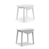 COAST WHITE/GREY DROPLEAF DINING TABLE & CHAIRS KITCHEN DINING ROOM FURNITURE