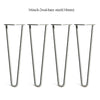 Hairpin Table Legs Set of 4 with 10mm Steel 2&3 Prong Furniture Table Desk Bench