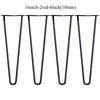 Hairpin Table Legs Set of 4 with 10mm Steel 2&3 Prong Furniture Table Desk Bench