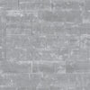 GREY CHARCOAL WHITE SILVER BRICK WALL WALLPAPER - RUSTIC MOROCCAN METALLIC STONE