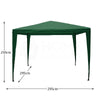 Gazebo Party Tent Marquee 3x3m Waterproof PVC Garden PE Outdoor Wedding Canopy