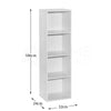 Oxford 2 3 4 5 Tier Bookcase Cube Storage Shelf Display Wood Furniture Unit
