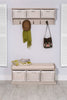 Wooden Coat Rack Wall Mount Storage Hanging Shelf TETBURY Hallway Furniture