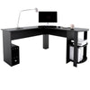 Large Corner Desk with shelves for Home Office - Piranha Furniture Pacu