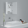 Modern LED Illuminated Bathroom Mirror Cabinet Wall Mounted with Sheft Storage