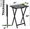 Folding Snack Table Wooden TV Side Laptop Coffee Tea Picnic New By Unibos