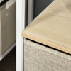 TV Cabinet, TV Console Unit W/ Foldable Linen Drawers, TV Stand for Living Room