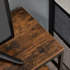 TV Cabinet, TV Console Unit W/ Foldable Linen Drawers, TV Stand for Living Room