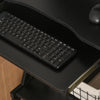 Movable Computer Desk with 4 Moving Wheels Sliding Keyboard Tray