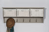 Wooden Coat Rack Wall Mount Storage Hanging Shelf TETBURY Hallway Furniture