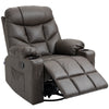 PU Leather Manual Recliner Chair, Recliner Armchair for Living Room