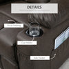 PU Leather Manual Recliner Chair, Recliner Armchair for Living Room