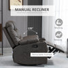 PU Leather Manual Recliner Chair, Recliner Armchair for Living Room
