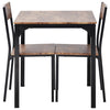 Dining Table And Chairs 2/4 Set Wooden Industrial Retro Kitchen Dining Table Set
