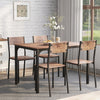 Dining Table And Chairs 2/4 Set Wooden Industrial Retro Kitchen Dining Table Set