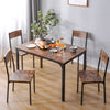 Dining Table And Chairs 2/4 Set Wooden Industrial Retro Kitchen Dining Table Set