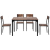 Dining Table And Chairs 2/4 Set Wooden Industrial Retro Kitchen Dining Table Set