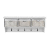 Wooden Coat Rack Wall Mount Storage Hanging Shelf TETBURY Hallway Furniture