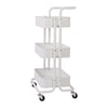 3 Tier Slim Kitchen Storage Trolley Cart Rack Tray Shelf Rolling Wheel W/ Handle