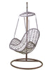 Outdoor Egg Chair Swing SET- Rattan Cocoon Swing Garden Seat COMPLETE