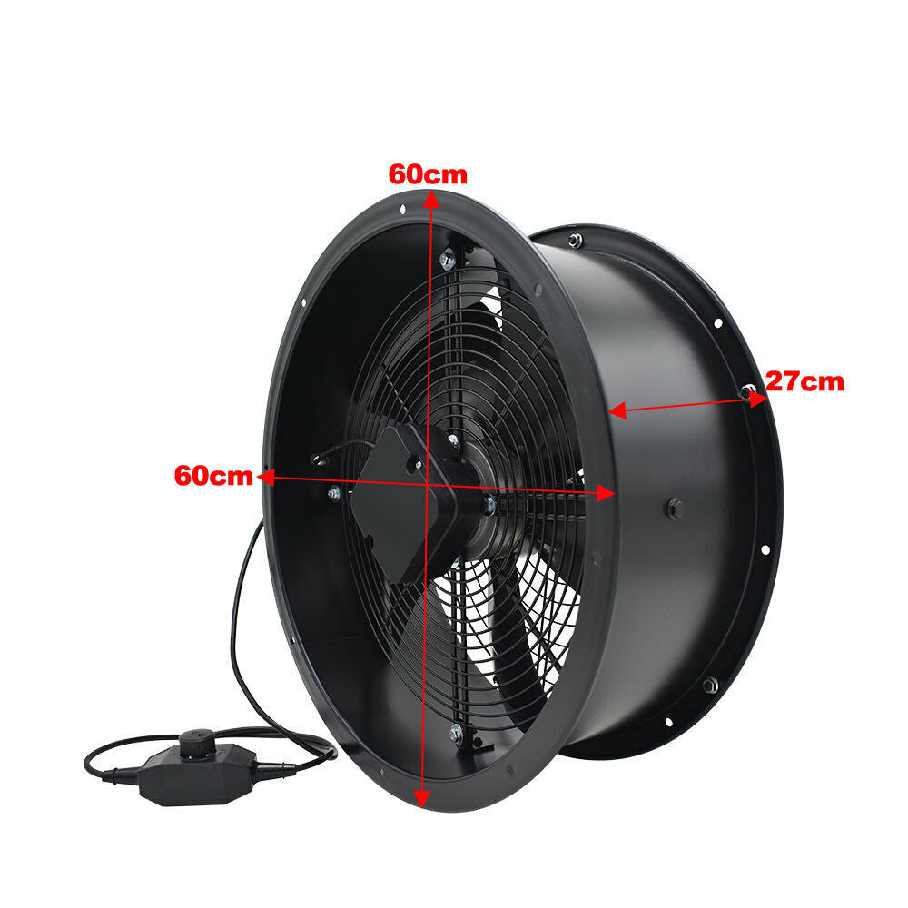 Industrial Ventilation Exhaust Fan Axial Extractor Air Blower Kitchen Bathroom