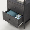 Zahra Bedroom Furniture Open Wardrobe Drawers Cabinet Modern Storage Black