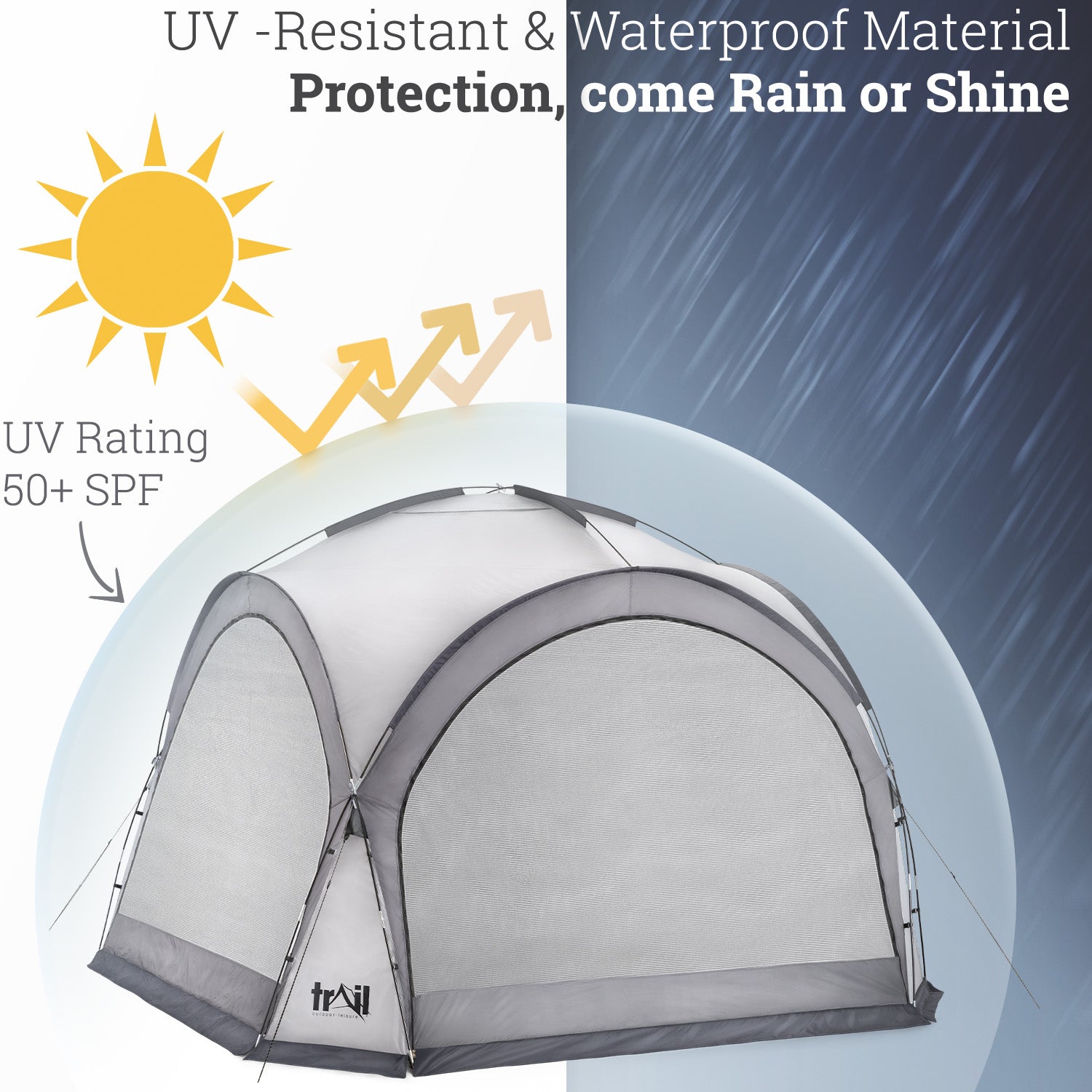 Dome Event Shelter Gazebo Outdoor Garden Camping Waterproof UV Extra Large